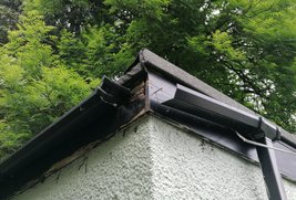 Gutter repairs at Cardiff